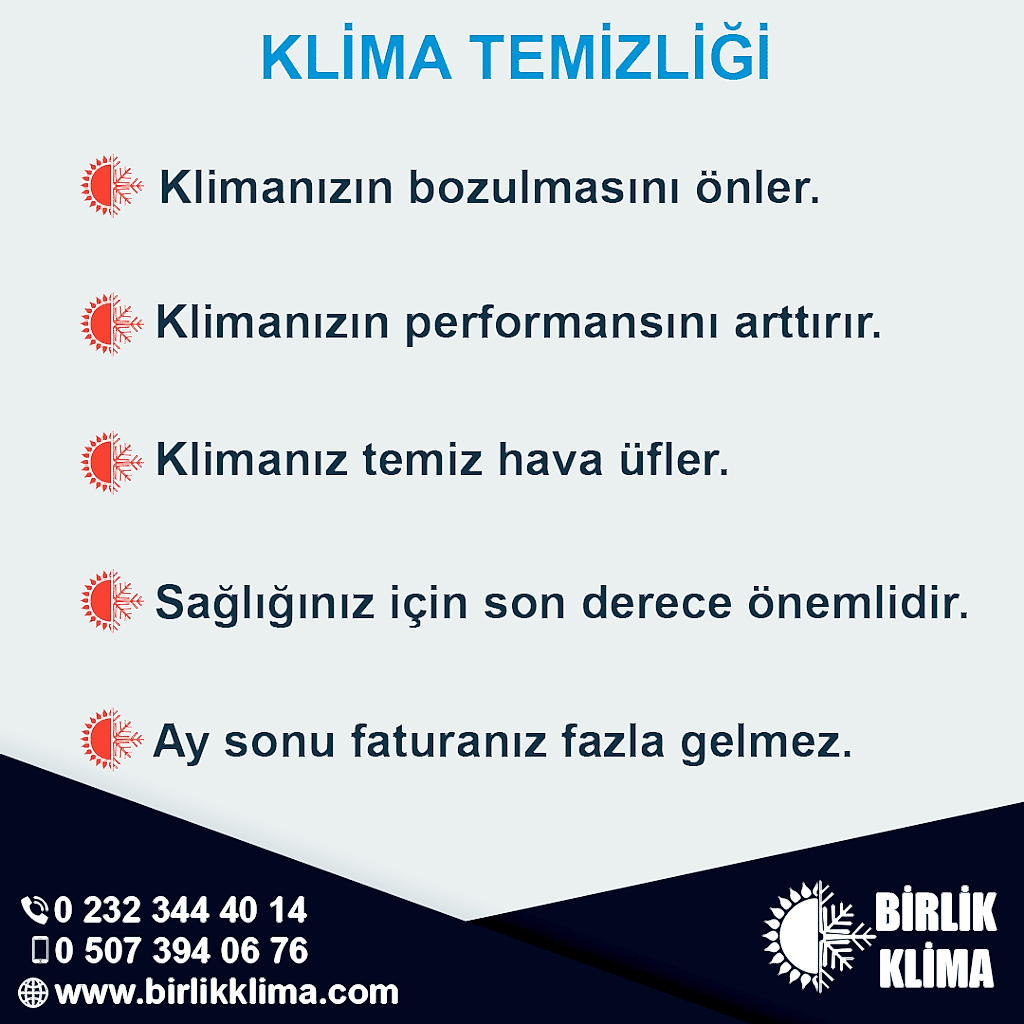 İzmir Klima Temizliği